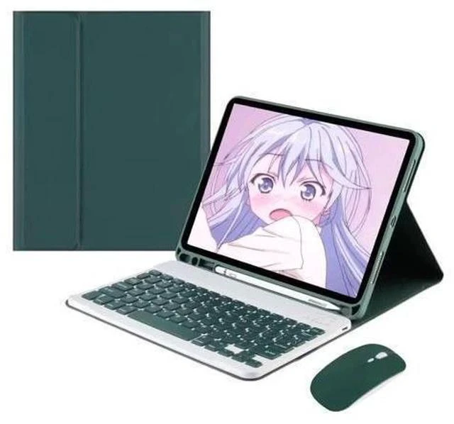 Main image of QIYIBOCASE iPad Air 13 inch/iPad Pro 12.9 6th Generation Case with Keyboard and Mouse, iPad Pro12.9 inch 5th/4th/3rd Gen Keyboard Case with Pencil Holder, Detachable Magnetic Keyboard Case (Teal)