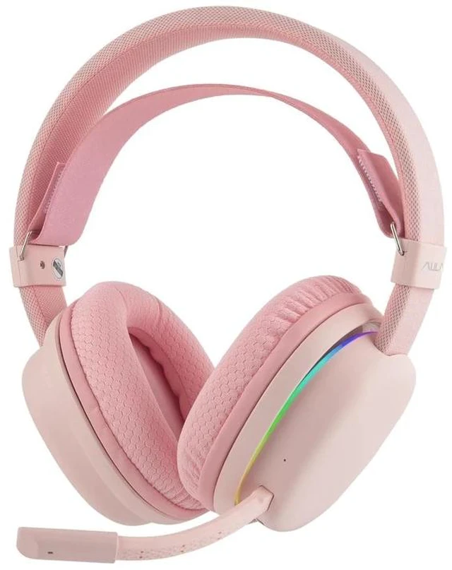 Alt view image 2 of 2 - Aula G7 Wireless Gaming Headset for PS4/PS5/PC/Switch, Over-Ear Headphones with Detachable Noise Can