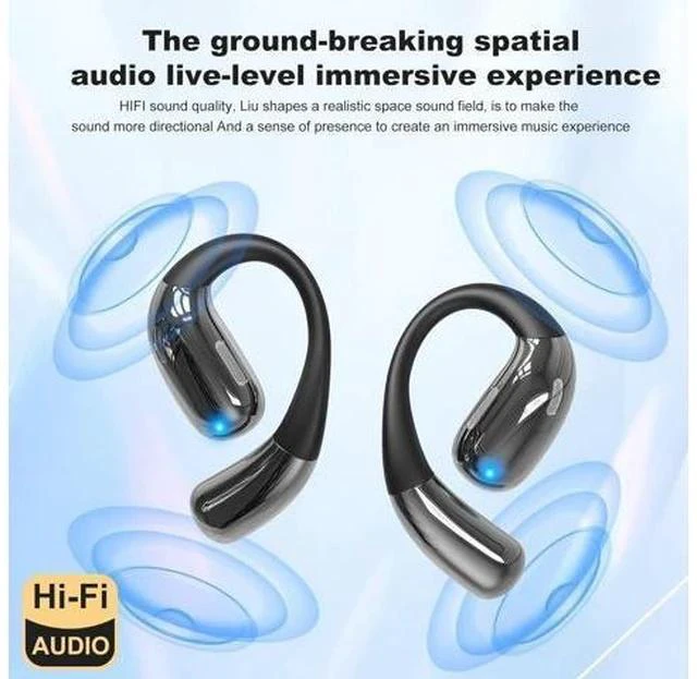 Alt view image 3 of 7 - Language Translation Earbuds Real-time, Wireless Earbuds AI Translator Ear Buds with 144 Languages & Accents, No Subscription Fee, OWS Long Battery Life Bluetooth Headphone for Travel Learning