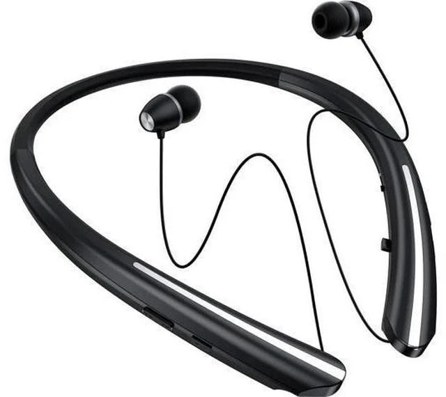 Main image of Bluetooth Headphones Retractable Neckband Bluetooth Headset with Microphone Vibration Call Stereo Noise Cancelling Earphones for Workout Sports Driving (Black)