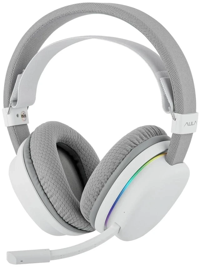 Alt view image 2 of 2 - Aula G7 Wireless Gaming Headset for PS4/PS5/PC/Switch, Over-Ear Headphones with Detachable Noise Can