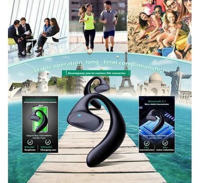 Alt view image 5 of 7 - Translation Earbuds 144 Language Translator Update Language Translator Device Real Time Wireless Translation Headset,3 in-1 Translator Headphones,Ai-Powered Bluetooth Translation Earbuds(Red)
