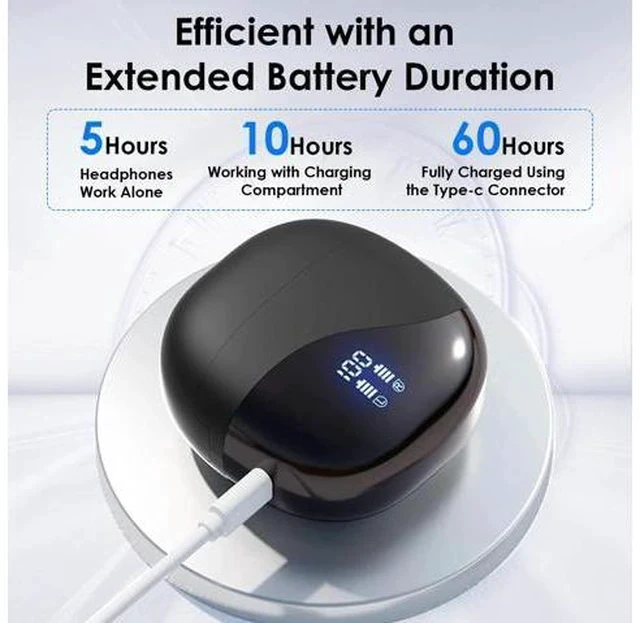 Alt view image 5 of 7 - Language Translator Earbuds, 3-in-1 Translation Earbuds, AI Translation Earbuds Real Time for Android iOS, 144 Languages AI Earbuds Translators Headphones for Travel Business Learning (Black)