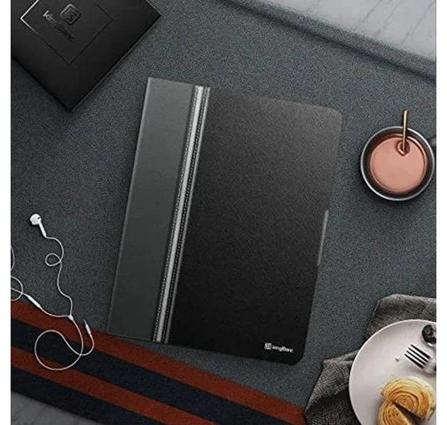 Alt view image 3 of 7 - KingBlanc Case for iPad Mini 6th Generation Case 2021 (8.3-inch) with Pencil Holder, PU Leather Smart Stand Cover, Auto Sleep/Wake, Multi-Angle for Viewing/Typing, Folio for Apple iPad Mini 6, Black