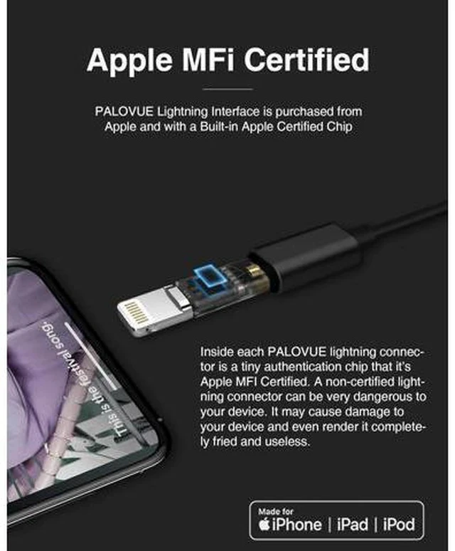 Alt view image 3 of 7 - iPhone Headphones Earbuds Earphones wtih Lightning Connector MFi Certified Compatible 14 13 12 11 Pro Max X XS XR 8 7 Plus with Microphone Controller SweetFlow Black