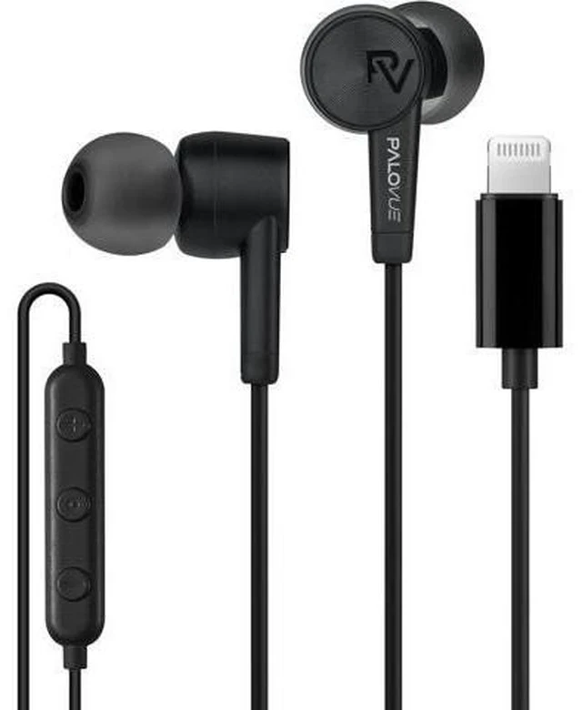 Alt view image 7 of 7 - iPhone Headphones Earbuds Earphones wtih Lightning Connector MFi Certified Compatible 14 13 12 11 Pro Max X XS XR 8 7 Plus with Microphone Controller SweetFlow Black