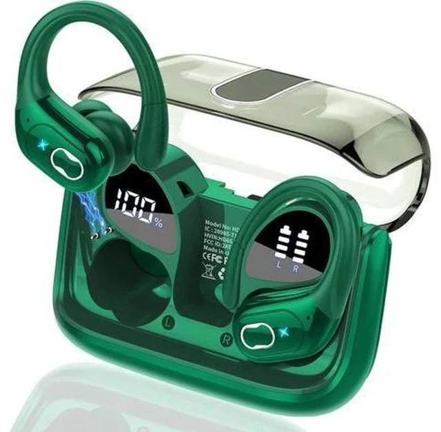Main image of AI Translation Earbuds Real Time, 164 Language Translator Earbud 3-in-1 Bluetooth 5.4 Translator Earbuds with 6 Translation Modes, 75H Translators Headphones with APP for Travel Business, Dark Green