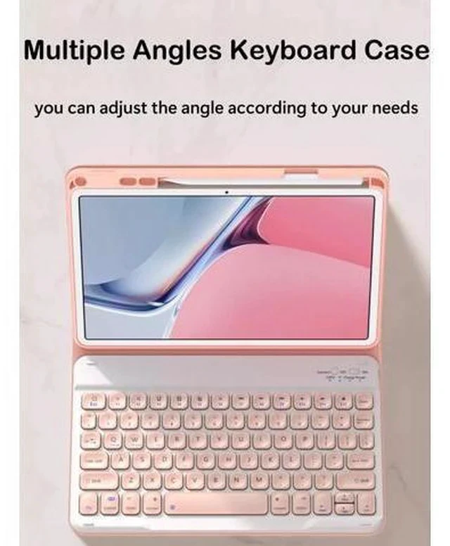 Alt view image 4 of 7 - AnMengXinLing for iPad 10th Generation Case with Keyboard,Keyboard Case with Pencil Holder,Candy Detachable Bluetooth Keyboard Folio Case for iPad 10.9" 10th Gen(2022), Purple