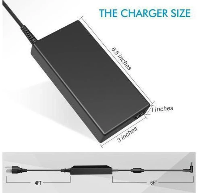 Alt view image 3 of 7 - Slim 150W 19.5V 7.7A AC Adapter Charger Fit for HP ZBook 15u G3 G4 HP ZBook 15 G3 G4 G5 G6 HP ZBook Studio G3 G4 G5 G6 HP OMEN 15 17 775626-003 ADP-150XB B A150A05AL Power Supply Cord