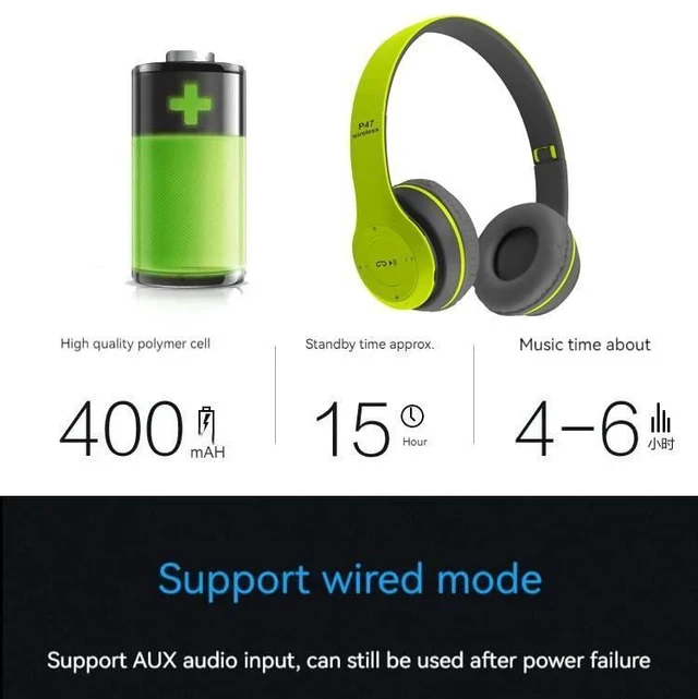 Alt view image 3 of 7 - SOEWIOU Upgraded Hybrid Active Headphones with Transparent Modes Playtime Wireless Bluetooth with Mic Deep Bass Soft-Earpads Fast Charging-Green