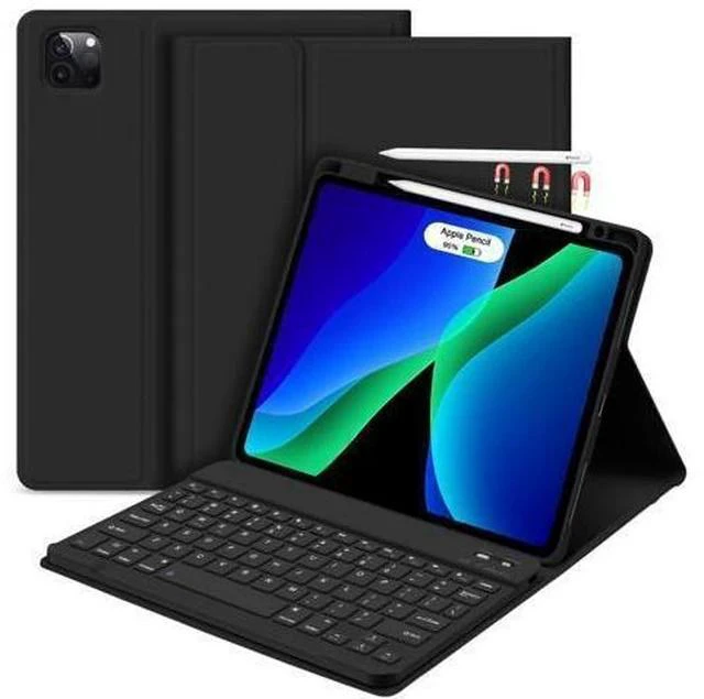 Main image of GOKOCO for iPad Pro 11 inch M4 2024 Case with Keyboard-Keyboard Case for iPad Pro 11" 2024 with Pencil Holder,Wireless Detachable Keyboard,Auto Sleep/Wake Function-Black