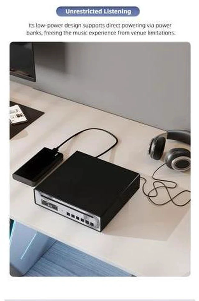 Alt view image 3 of 5 - PL100 PRO Multi-Function CD Player 2X CS43131 High-End DAC Chips Supports Lossless MQA Playback with Remote Control (Black)