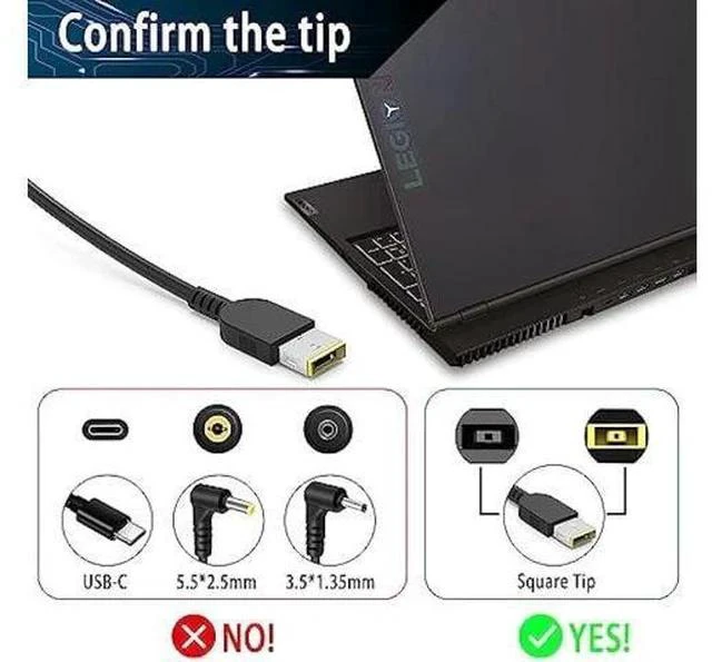 Alt view image 2 of 6 - New Legion 5 Charger,230W AC Adapter Compatible with Lenovo Legion 5 7 5P C7 S7 Y540 Y545 Y740 Y730 Y900 Y910 Y920 Y7000 Thinkpad P73 P53 P72 P52 P71 P51 P70 Laptop Power Adapter Supply