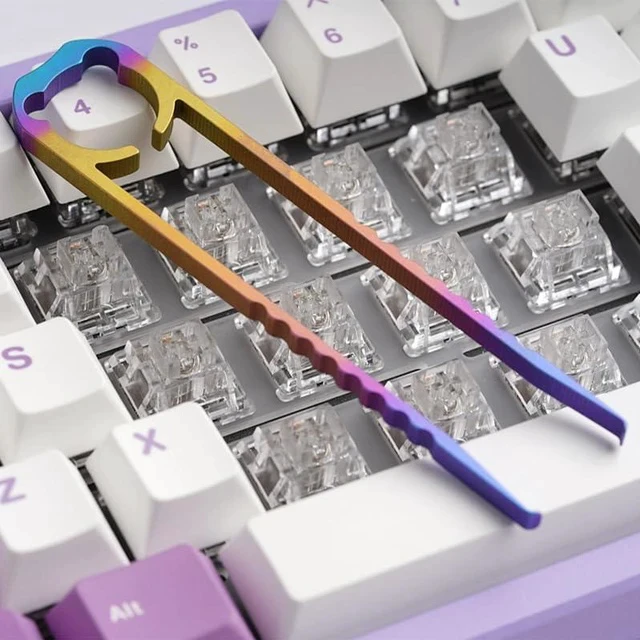 Alt view image 4 of 5 - OOCTPK Chilkey WS Titanium Switch Puller for Mechanical Keyboard Switches Prism, Key Remover for Replacement Mechanical Gaming Keyboard, Keyboard Switch Tester Tool for Removing Mechanical Keyboard