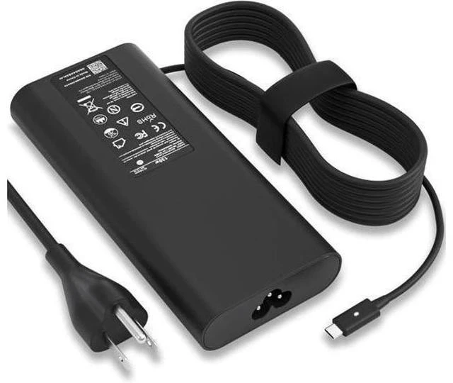 Main image of 130W USB C Laptop Charger for XPS 15 17 9575 9500 9510 9520 9530 9700 9710 9720 9730 Precision 5470 5480 5550 5560 5530 5570 5750 5760 5770 3550 3560 3570 3571 2in1 Latitude AC Adapter Power Cord
