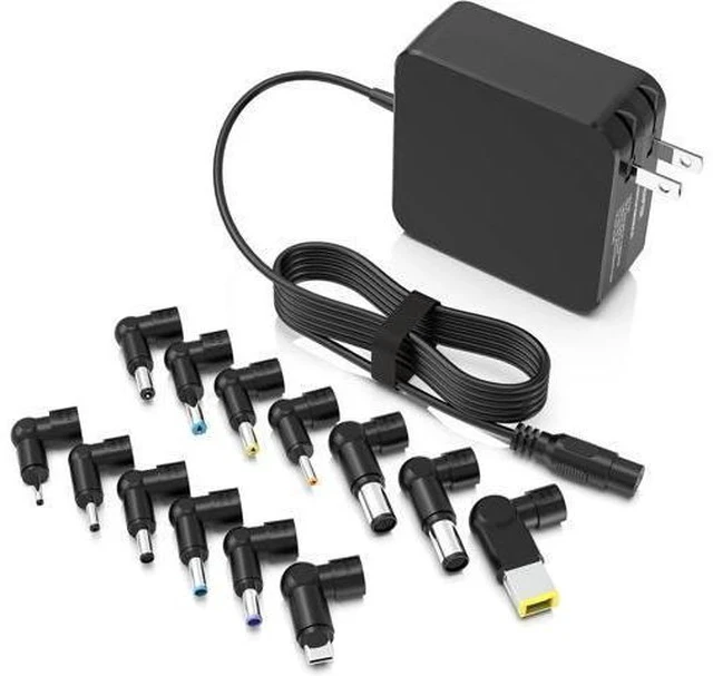 Alt view image 7 of 7 - 100W GaN Universal Laptop & MacBook Charger 13-in-1 Foldable Adapter with USB-C PD Compatible with MacBook Pro/Air HP Toshiba Smart Safety