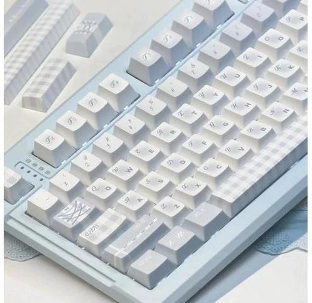 Main image of Monsoon Movement Keycaps Set Cherry Profile Cute Round Keycaps 131 Keys Custom Dye-Sublimation Keyboard Keycaps for 60% 65% 70% 75% 100% Cherry Gateron MX Switches Mechanical Keyboards (Keycaps Only)