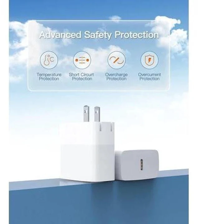 Alt view image 6 of 7 - 30W Charger Fit for MacBook Air Laptop iPad Air 4th Generation Tablet with USB C to C Charging Cable