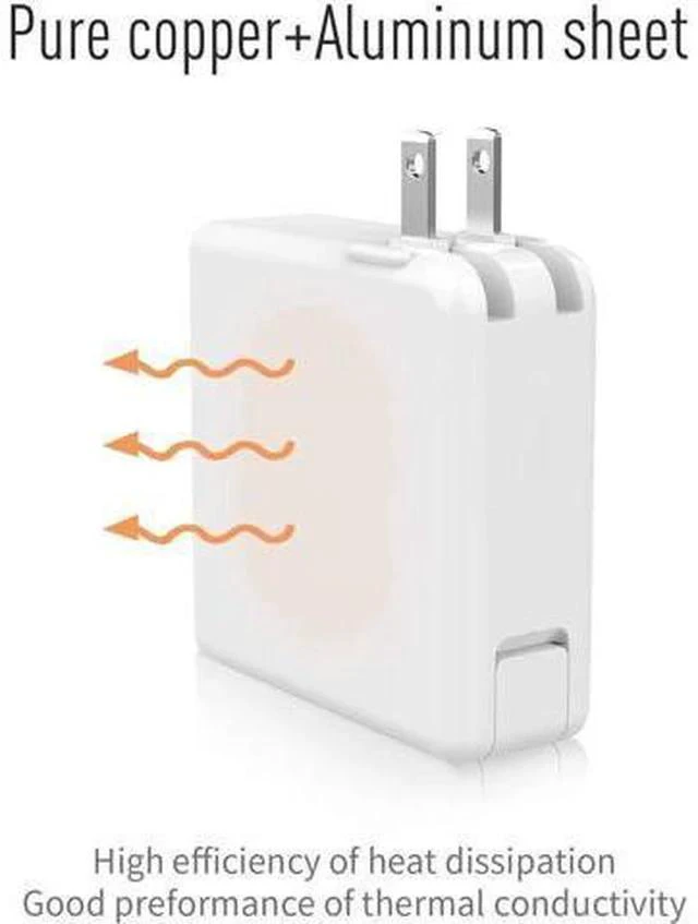 Alt view image 5 of 7 - Mac Book Air Charger Replacement for AC 45W Power T-tip Shape Connector Power Adapter for 11 inch and 13 inch (Between 2012-2017)