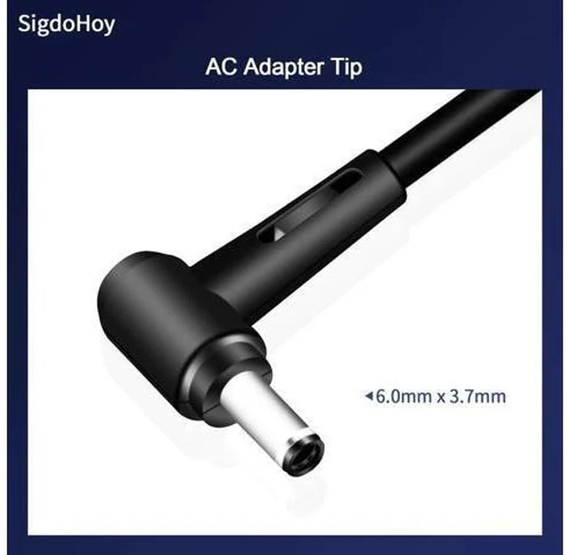 Alt view image 2 of 7 - 180W Zephyrus Charger Fit for Rog Zephyrus G14 GA401 G15 GA502 Tuf Gaming F15 F17 A15 A17 FX505 Series Laptop Zenbook Pro 14 Duo AC Adapter ADP-180TB H