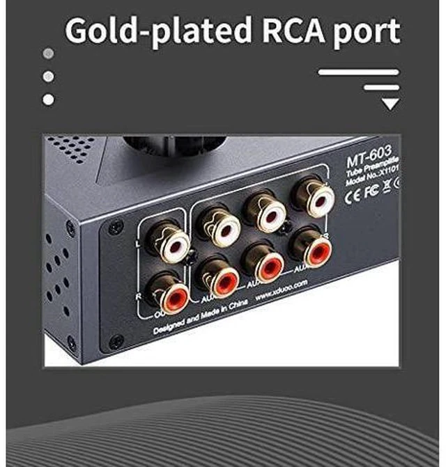 Alt view image 5 of 6 - MT-603 12AU7 Tube 4 Audio Input One Audio Output Amplifier Multiple Pre-Amp