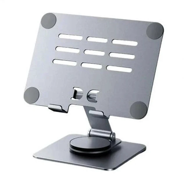 Alt view image 7 of 7 - Physowell Tablet Holder,iPad Stand, 360 Rotating Base,Foldable Adjustable Tablet Stand,Tablet Stand for Desk,Compatible with iPad Pro Air Mini 4 to 12.9-inchTablet