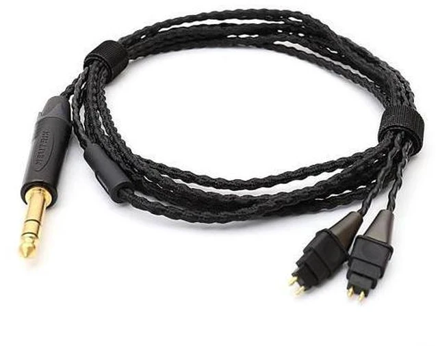 Alt view image 2 of 6 - C6 Oxygen-Free Copper Cables Headphone Upgraded Cable for HD580 HD600 HD650 HD6XX (6.3 mm Plug)
