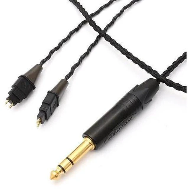 Alt view image 4 of 6 - C6 Oxygen-Free Copper Cables Headphone Upgraded Cable for HD580 HD600 HD650 HD6XX (6.3 mm Plug)