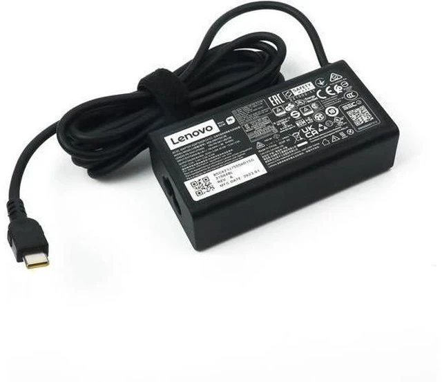 Alt view image 4 of 7 - Laptop Charger 65W Watt USB Type C(USB-C) AC Power Adapter - ThinkPad X1 Carbon Gen 11 E16 ADLX65YDC3E