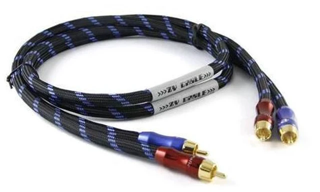 Alt view image 6 of 7 - HiFi Cable HiFi Quality Cable 2RCA to 2RCA Male Cables 2-Channel Signal Audio Cable ZY-020 1M