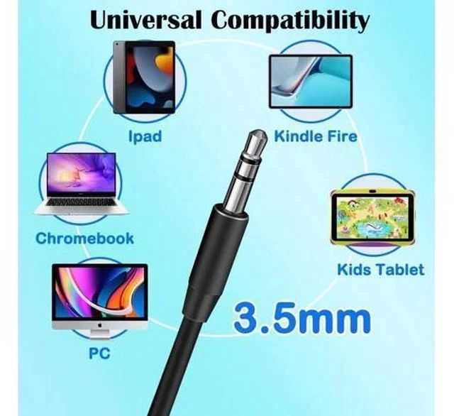 Alt view image 6 of 7 - Classroom Headphones Bulk 10 Pack for Kids School Wholesale Class Set Durable Earphones for Students Children Toddler Teens Boys Girls and Adult (LS04 10 Black)