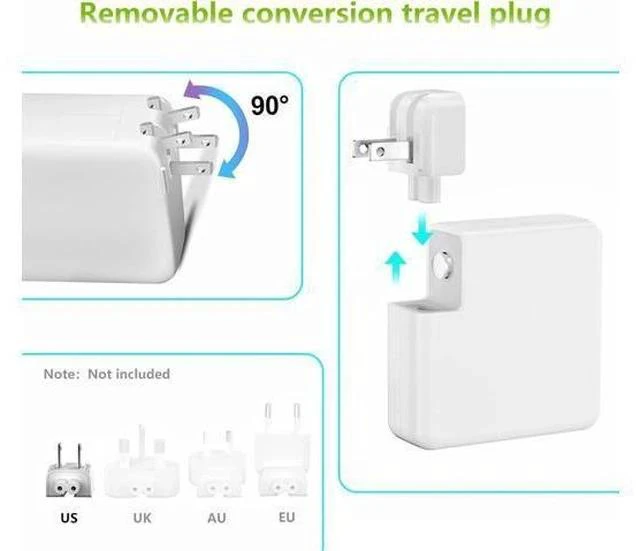 Alt view image 5 of 7 - Mac Book Pro Charger 60W L-Tip Mag 1 Power Adapter Compatible with Mac Book Pro 13 inch (Before Mid 2012 Models)