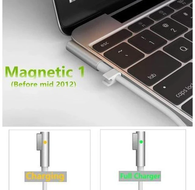 Alt view image 4 of 7 - Mac Book Pro Charger 60W L-Tip Mag 1 Power Adapter Compatible with Mac Book Pro 13 inch (Before Mid 2012 Models)