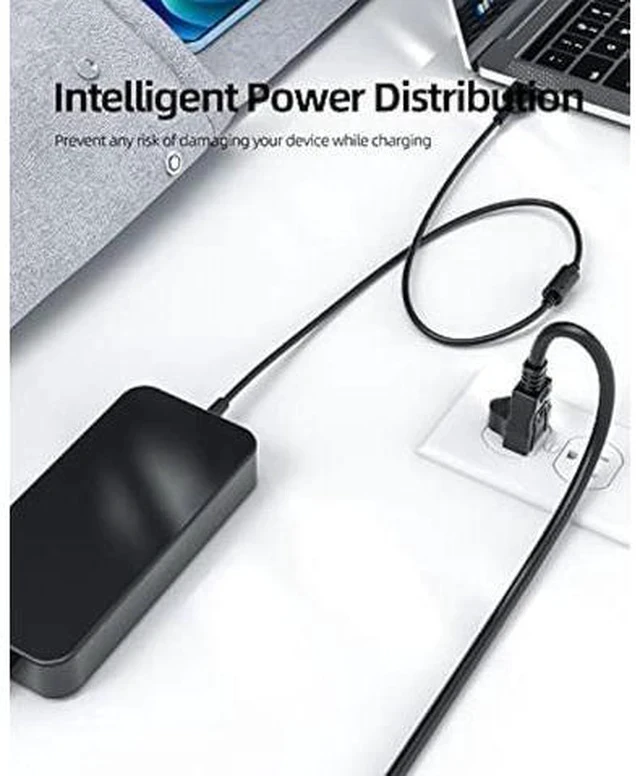 Alt view image 7 of 7 - 135W Charger Fit for Lenovo Thinkpad Thunderbolt 3 4 Essential Smart Dock Gen 1 2, Ultra Pro Docking Station Power Supply Adapter Cord, Slim Tip