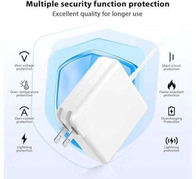 Alt view image 2 of 7 - 85W Charger for MacBook Pro,Charger Adapter with Fast Charging,Replacement AC 2T-Tip Connector Power Adapter,Laptop Charger Compatible with MacBook pro & Air 13 inch-15 inch Retina After Mid 2012