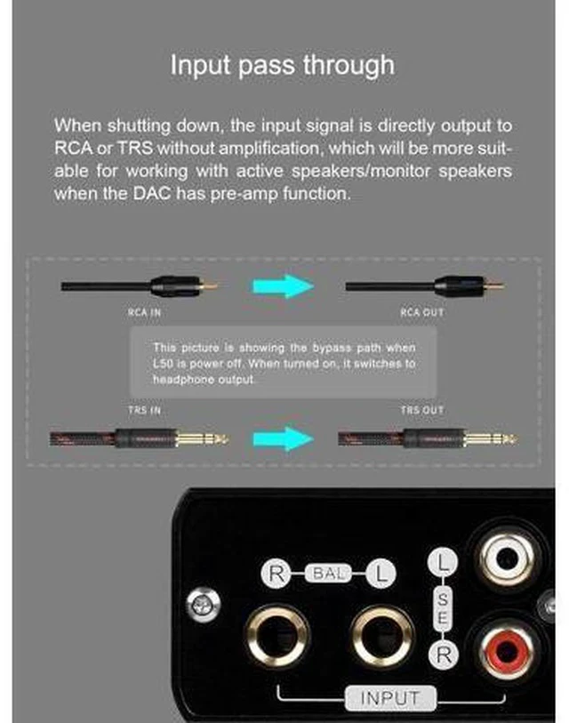 Alt view image 4 of 7 - L50 Amplifier NFCA Modules 0.3uV Ultra Low Noise Cost-Effective Bypass Output Headphone Amplifier (Silver)