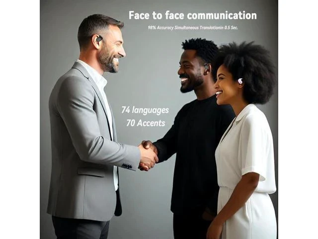 Alt view image 7 of 7 - Xmenha Ai Translation Earbuds Real Time 144 Languages Translator Earbuds Real Time Translating Ai Headphones Language Translation AudíFonos Traductores Traductor De Ingles EspañOl