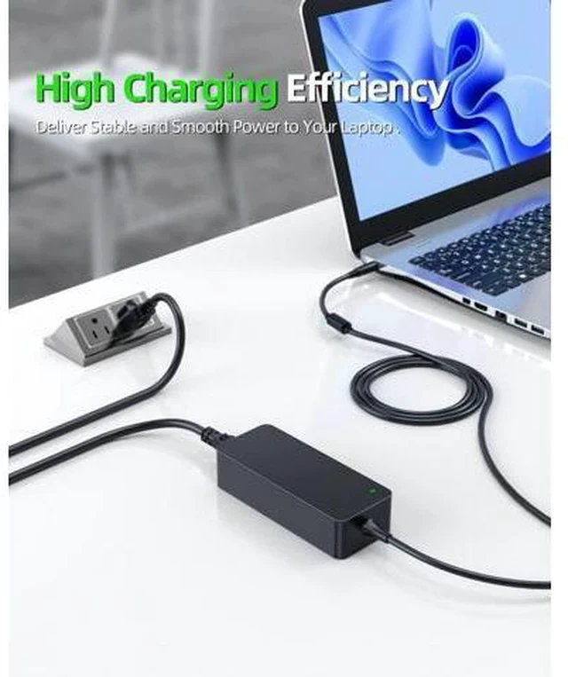 Alt view image 7 of 7 - 90W Charger Fit for Dell-Latitude 5310 5410 5510 5501 5401 5511 5411 2 in 1 Laptop AC Adapter Power Supply Cord