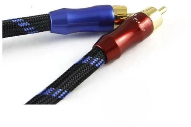 Alt view image 4 of 7 - HiFi Cable HiFi Quality Cable 2RCA to 2RCA Male Cables 2-Channel Signal Audio Cable ZY-020 1M
