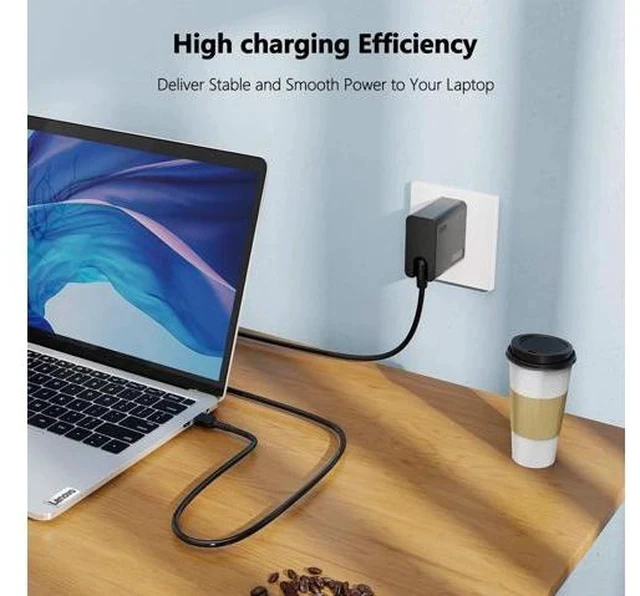 Alt view image 4 of 7 - New Slim 65W USB Type C AC Charger for Thinkpad Yoga Chromebook IdeaPad Laptop Power Supply Adapter Cord