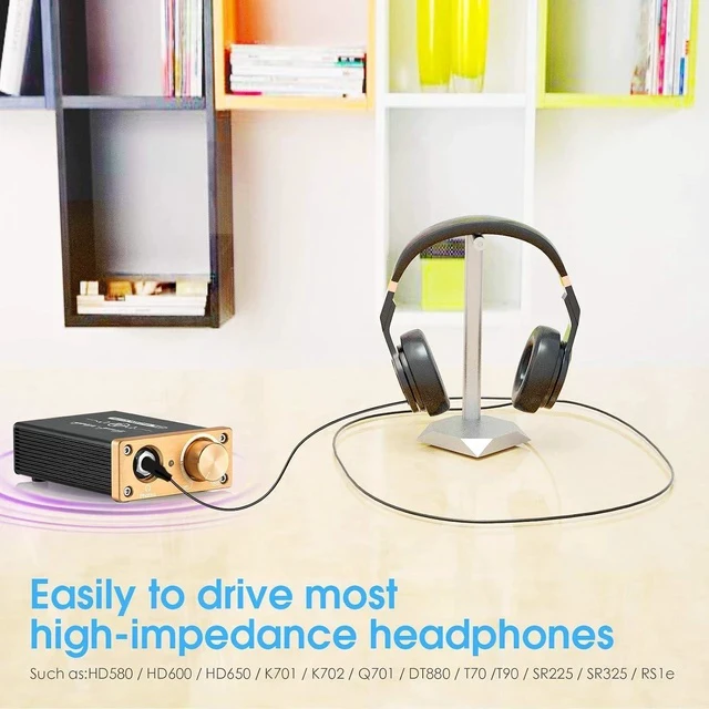 Alt view image 4 of 7 - U3 Headphone Amps, Mini Hi-Fi Amplifier for Home Desktop PC 6.35mm / 3.5mm Headsets, Class A, RCA Input, DC 5V