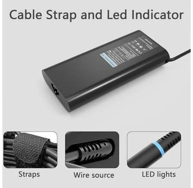 Alt view image 5 of 7 - GKLSPL 130W AC Adapter Compatible with Dell inspiron 16 Plus 7640 7620 7630 Business Laptop,for inspiron 14 16 Plus 7420 7430 7510 XPS 15 17 9730 9640 7590 9530 9550 7590 Power Supply Cord