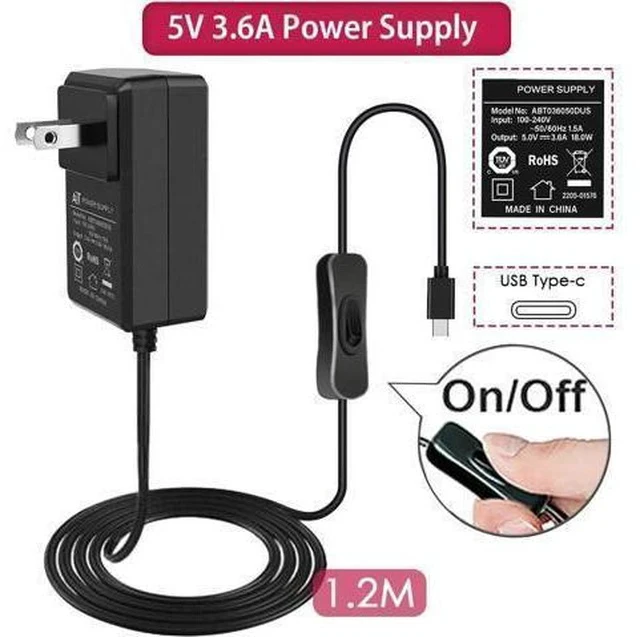 Alt view image 2 of 7 - Case with PWM Fan for Raspberry Pi 4, 18W 5V 3.6A USB-C Power Supply for Raspberry Pi 4, Heatsinks, USB Card Reader, Micro HDMI Cable, Micro HDMI to HDMI Adapter for Raspberry Pi 4 8GB/4GB/2GB