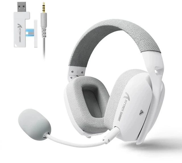 Alt view image 2 of 2 - L80PRO Wireless Gaming Headset Lightseed Tech- Built-in&Detachable Dual Microphone-Lightweight Headp