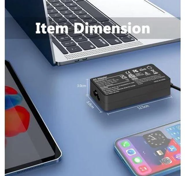 Alt view image 3 of 6 - Universal 100W USB-C Laptop Charger for Mac Book Pro/Air 16 15 14 13 Inch Chromebook ThinkPad and Type-C Adapter Charger (Universal 100W USB C Charger)