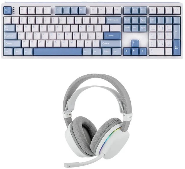 Alt view image 2 of 2 - EPOMAKER TH108 Full Size Mechanical Keyboard with Aula G7 Gaming Headset