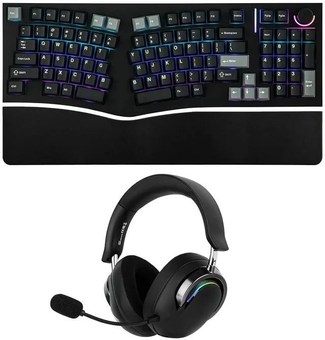 Main image of Feker Alice98 Ergonomic 98 Keys Custom Mechanical Keyboard with Aula A700 Gaming Headset