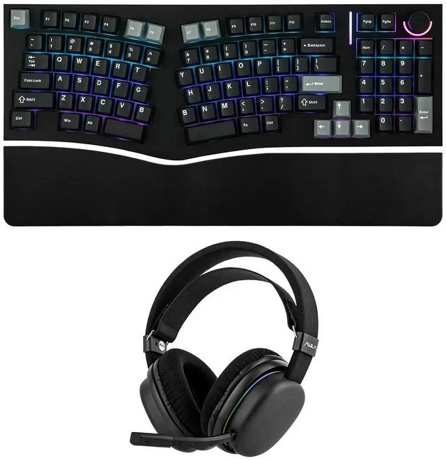 Main image of Feker Alice98 Ergonomic 98 Keys Custom Mechanical Keyboard with Aula G7 Gaming Headset