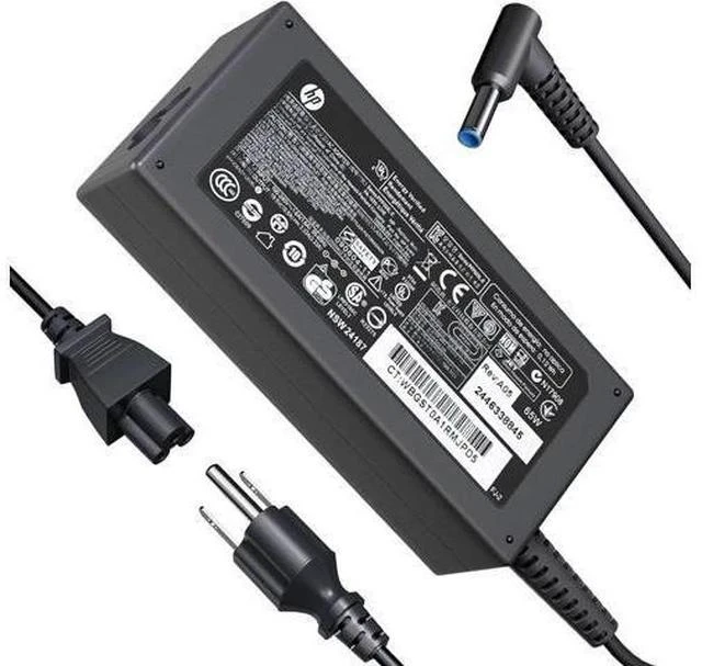 Main image of 65W 45W AC Charger Fit for HP Probook 440 445 450 455 470 640 650 G10 G9 G8 G7 G6 G5 G4 G3 G2 Elitebook 845 840 for HP Pavilion x360 11 13 14 15 17 Envy X360 Blue Tip Laptop Adapter Power Cord (65W)