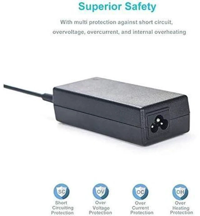 Alt view image 2 of 7 - AC Charger Fit for Dell Inspiron M431R 5435 M531R 5535 M731R 5735 Laptop Power Supply Adapter Cord